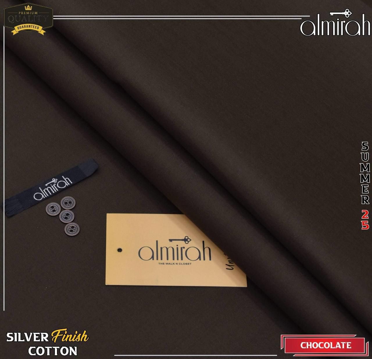 ALMIRHA COTTON CHOCOLATE COLOUR