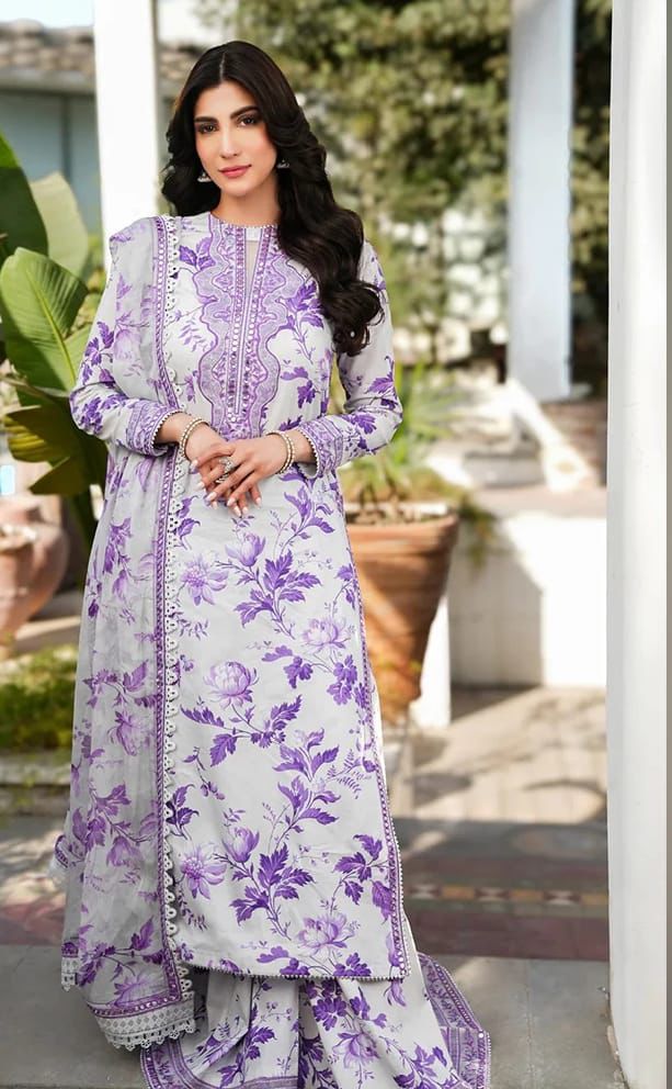 ANEELAS UNSTITCHED 3PCS LAWN PATCHES