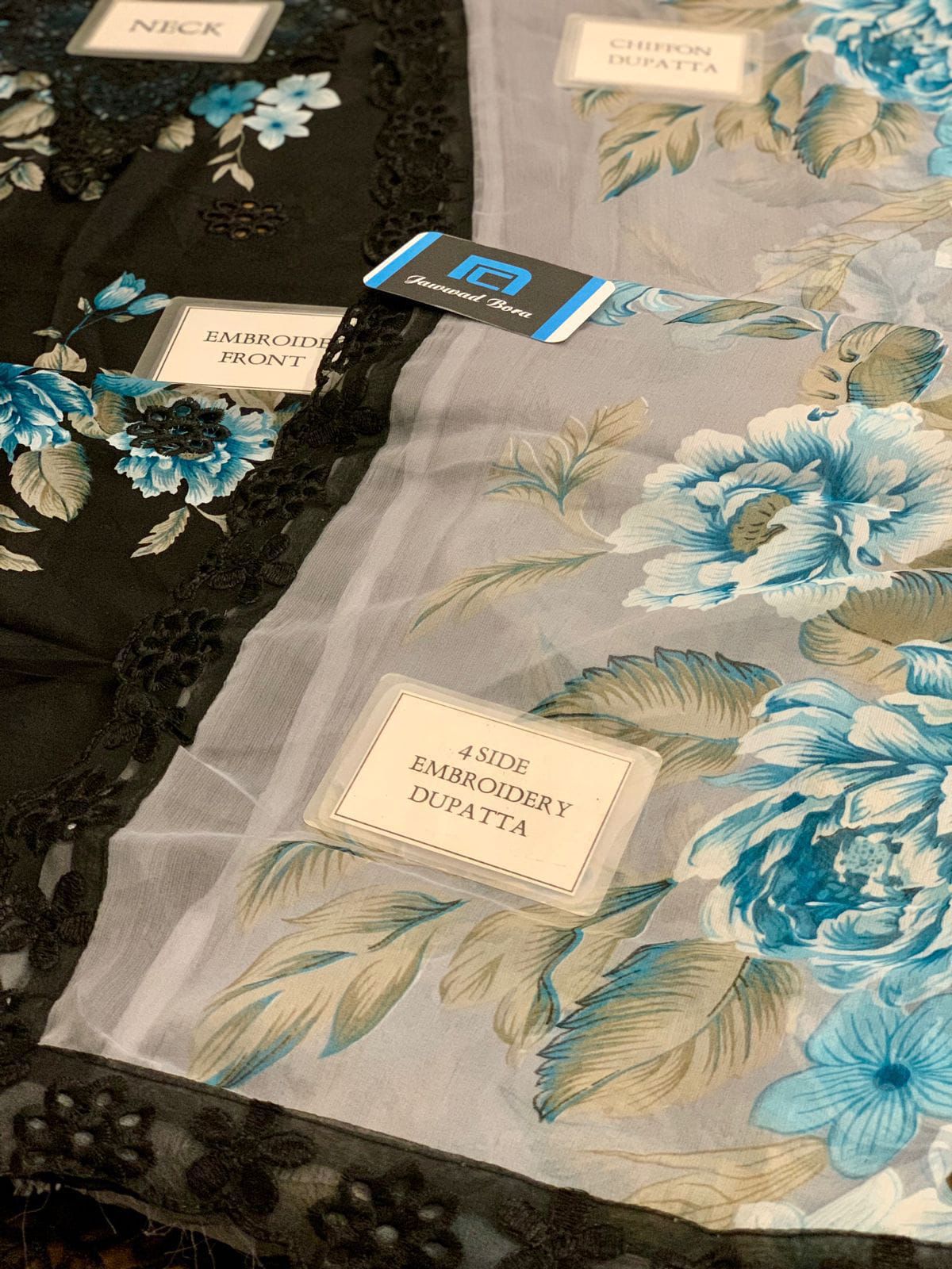 IZNIK _DAHLYA D9 UNSTITCHED LAWN 3PCS PATCHES