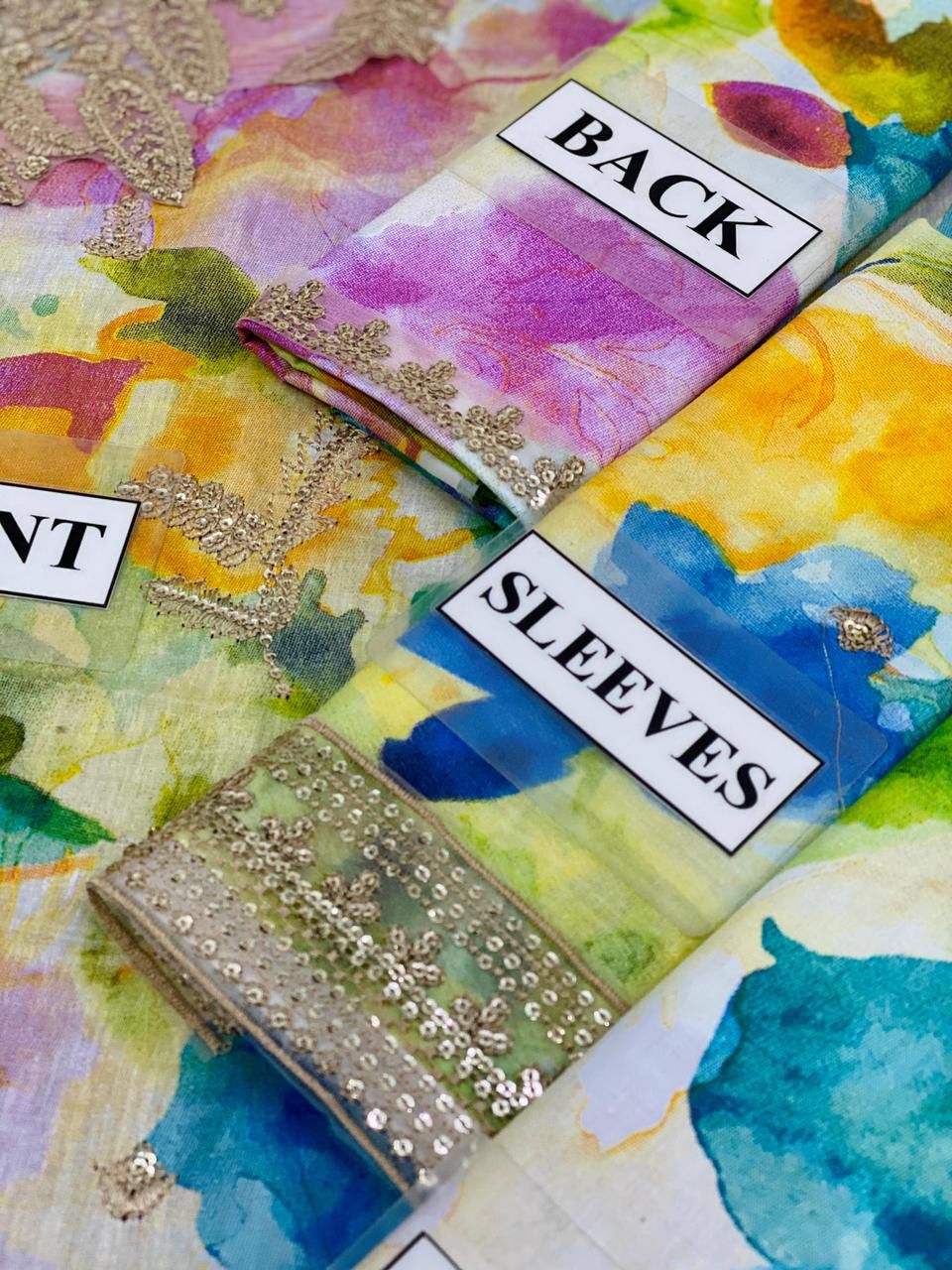 IZNIK EMBROIDERED LAWN WITH HEAVY EMBROIDERED NET DUPATTA