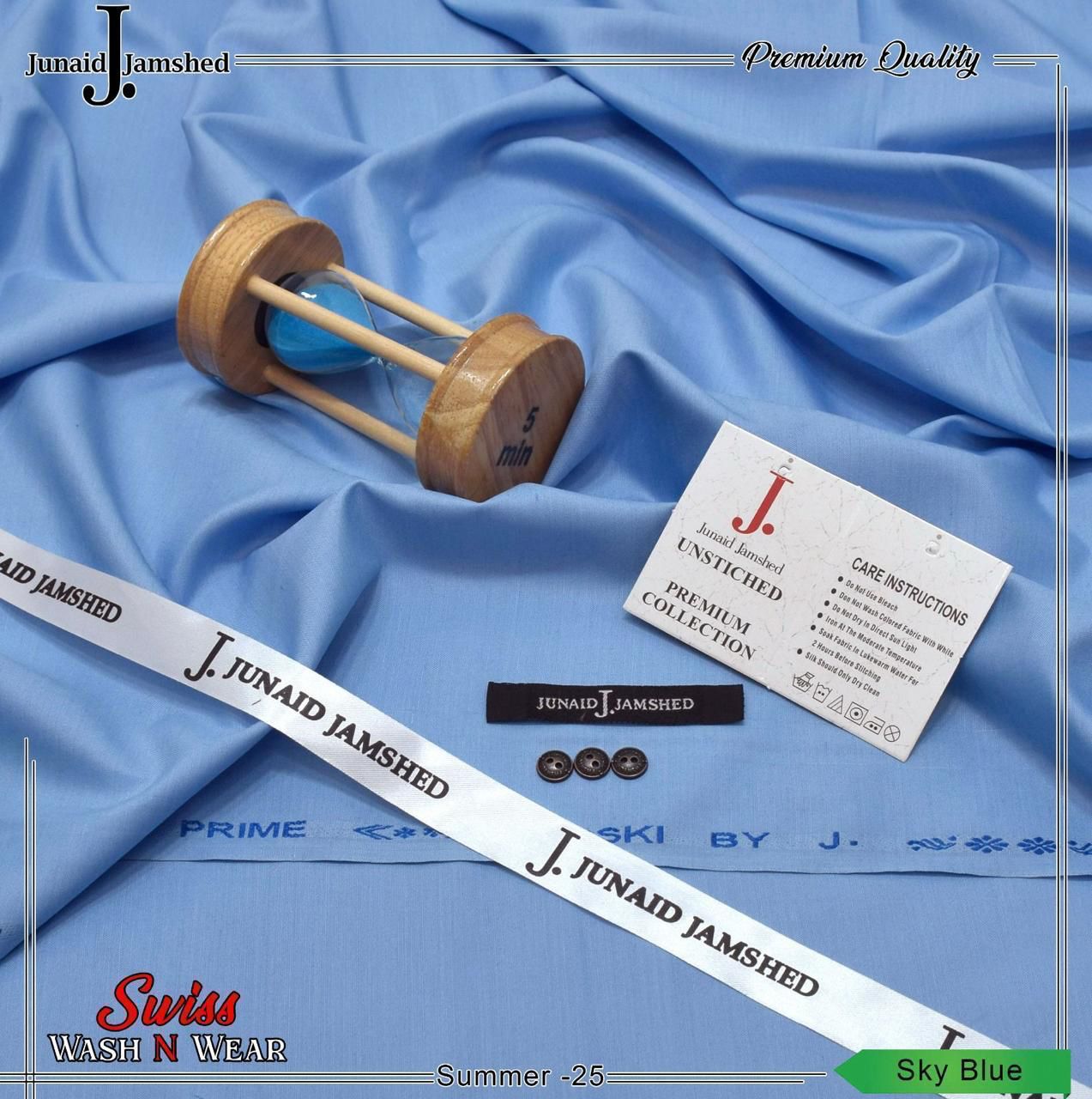 J.-HIGH QUAILTY SKY BLUE COLOUR MEN WASH WEAR