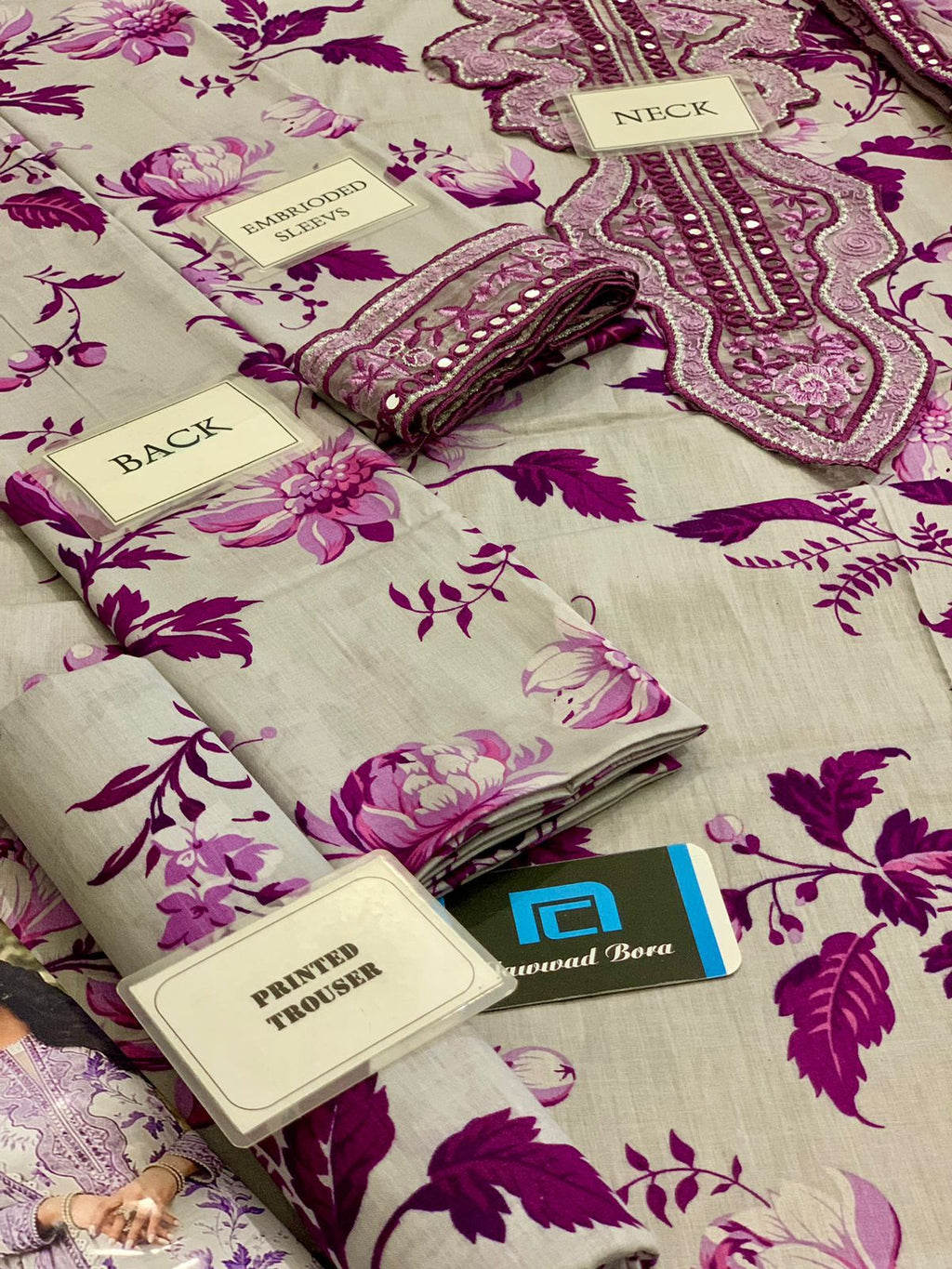 ANEELAS UNSTITCHED 3PCS LAWN PATCHES