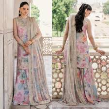 IZNIK EMBROIDERED LAWN WITH HEAVY EMBROIDERED NET DUPATTA